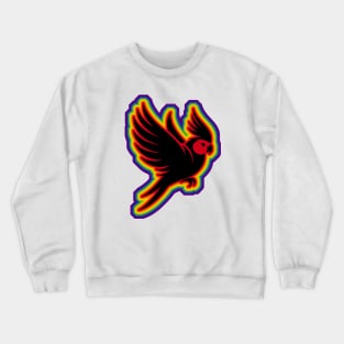 Lgbtq+ Rainbow flying cockatiel Crewneck Sweatshirt